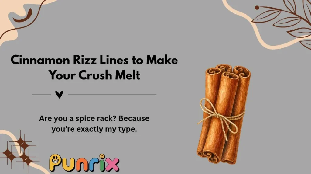 Cinnamon Rizz Lines to Make Your Crush Melt
