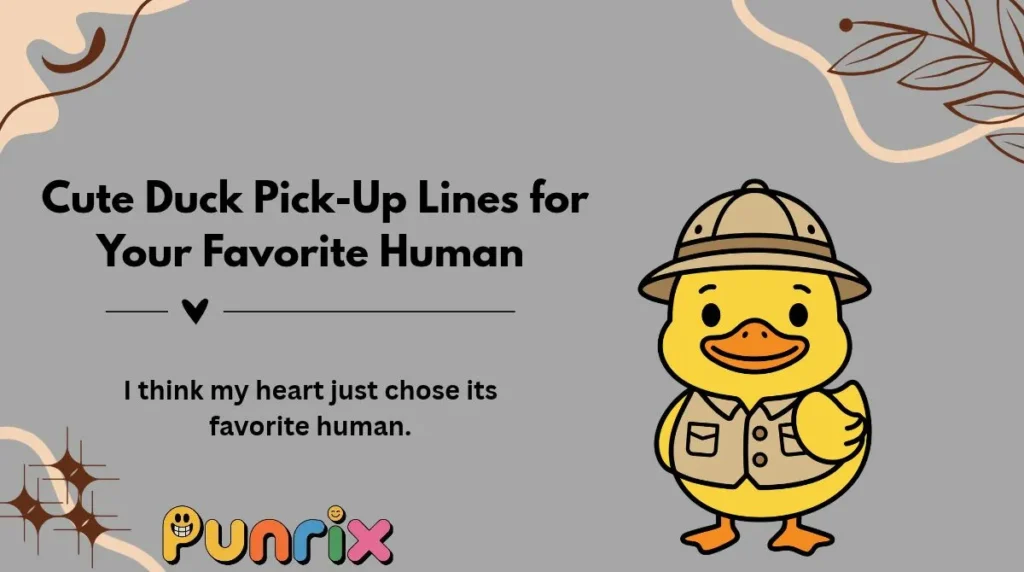 Cute Duck Pick-Up Lines for Your Favorite Human