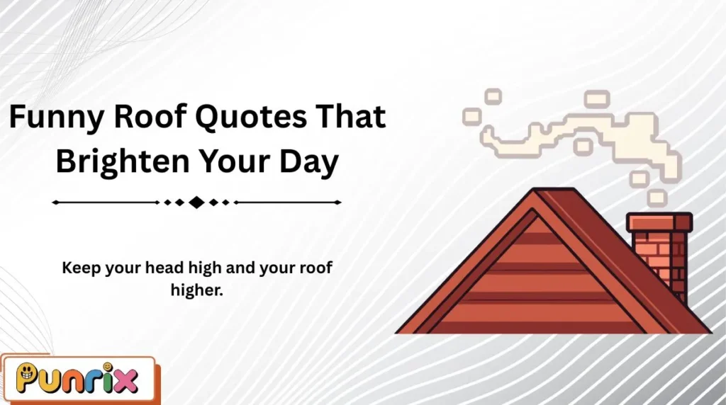 Funny Roof Quotes That Brighten Your Day