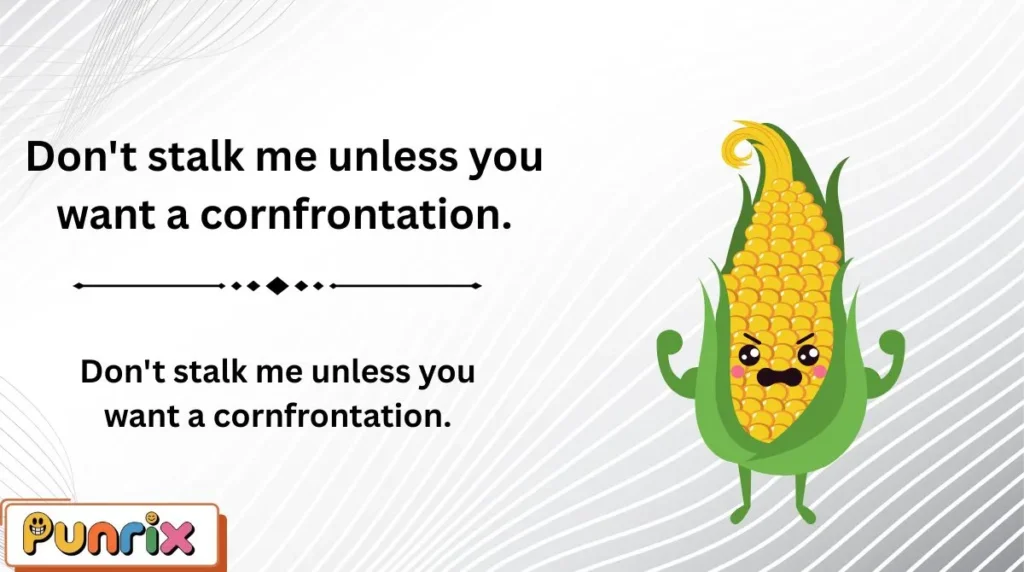 Sassy, Savage & Bold Angry Corn Puns with Attitude