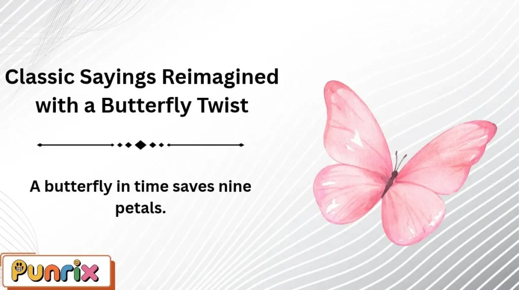 Classic Sayings Reimagined with a Butterfly Twist